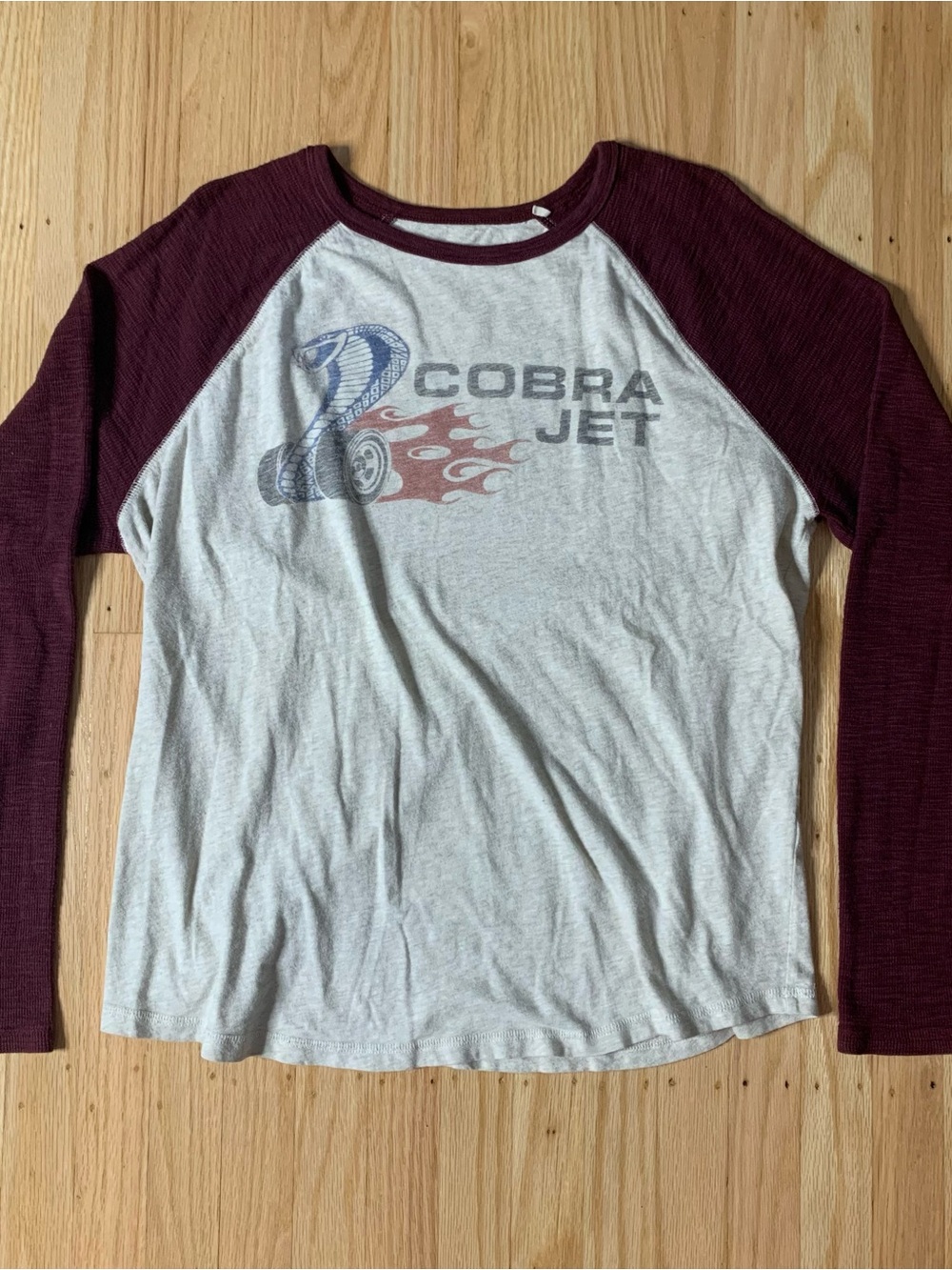 Vintage Lucky Brand Cobra Jet Long Sleeve Shirt with Graphic